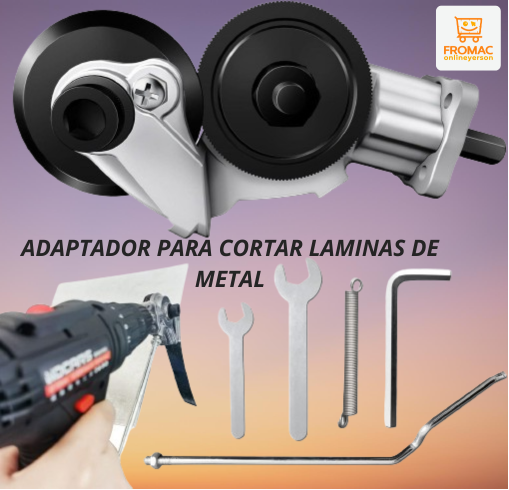 "ADAPTADOR DE TALADRO PARA CORTAR PLANCHAS DE METAL"