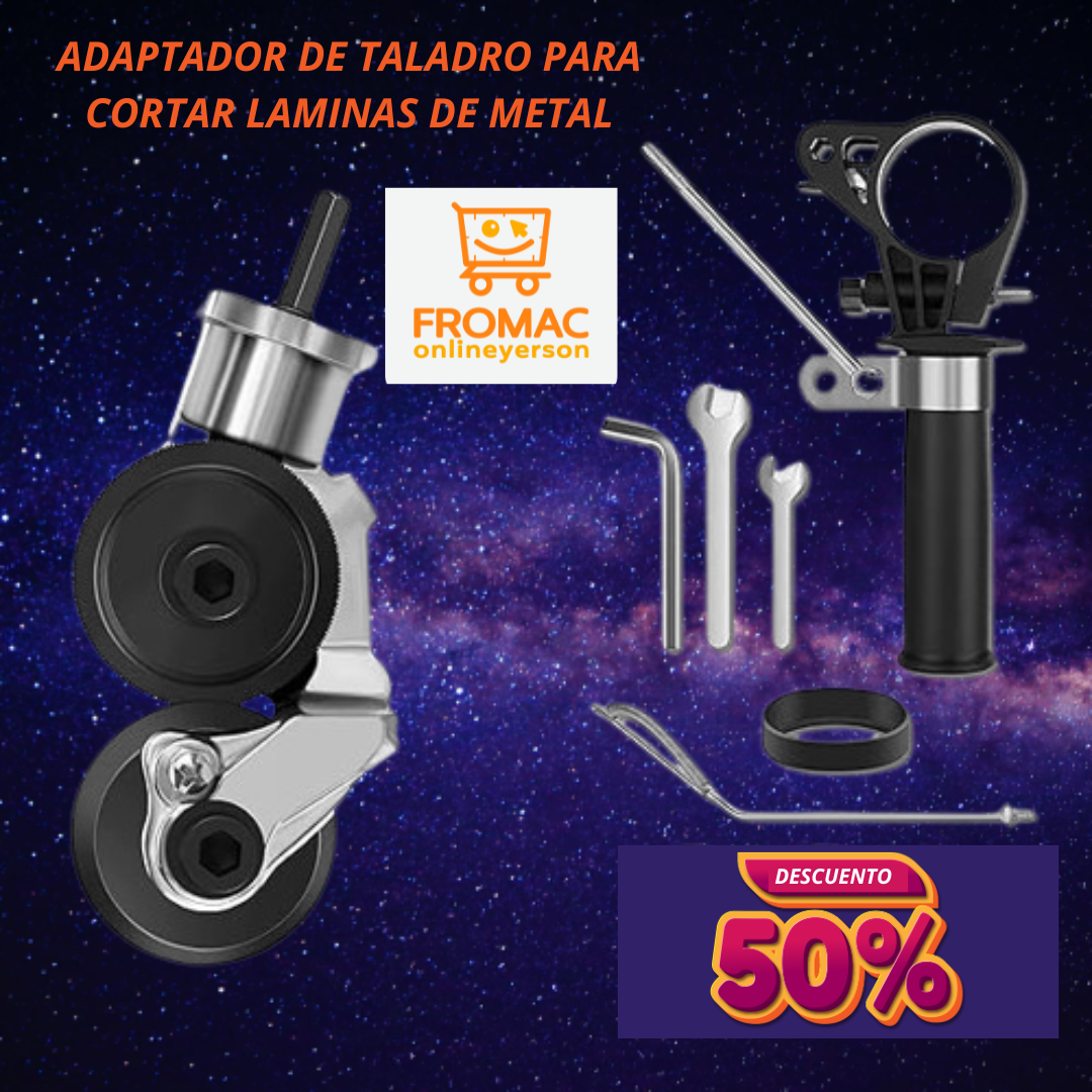 "ADAPTADOR DE TALADRO PARA CORTAR PLANCHAS DE METAL"