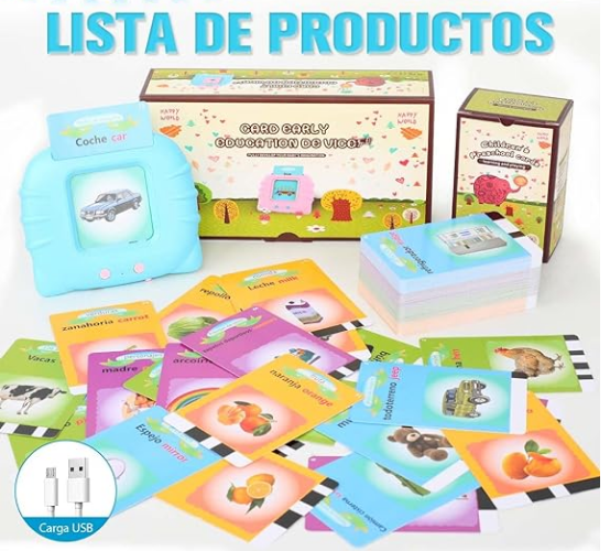 Tarjetas Parlantes de Aprendizaje Educativo de Español a Inglés para Niños "Solo queda pocas unidades"