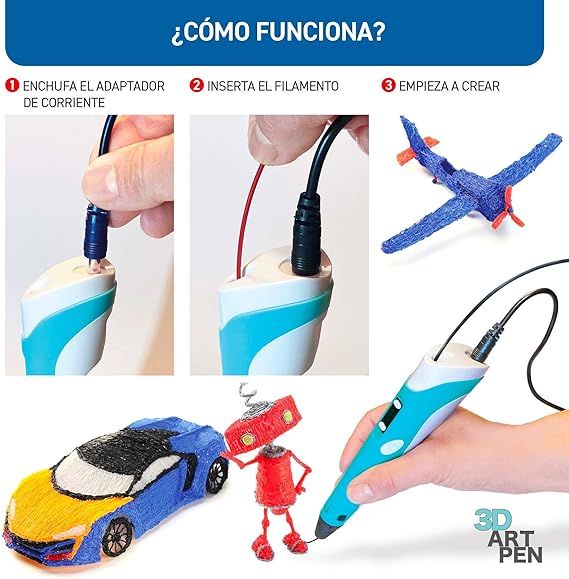 Esencial juguete educativo para el crecimiento de los niños lápiz impresora 3D  Solo quedan pocos unidades disponibles