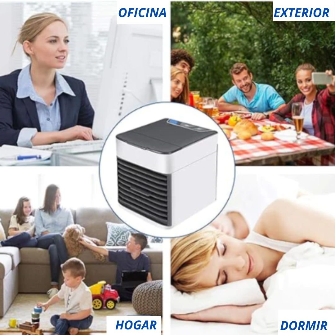 Combate el calor con comodidad y estilo gracias a nuestro mini aire acondicionado portátil